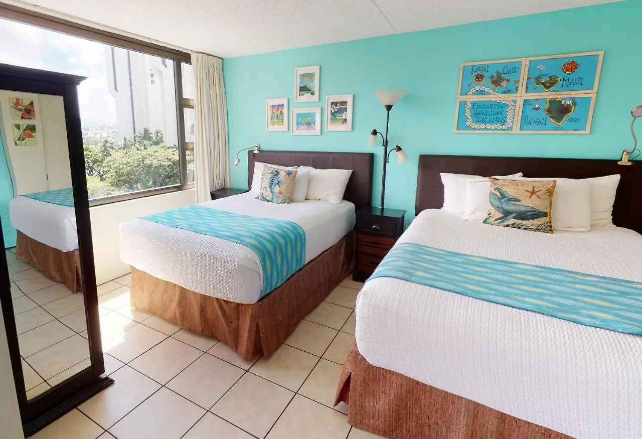 Deluxe Studio Condos Near Waikiki Beach - Free Parking & Outdoor Pool 檀香山 0*,  美国